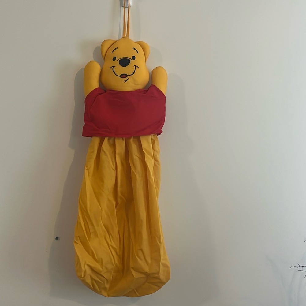 Winnie the Pooh Diaper Hamper Caddy Nursery Hanging Baby Storage Vintage‎ Disney